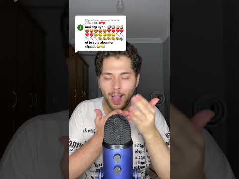 ASMR EMOJI CHALLENGE 🥥🤬❤️🤑🥄🎨🗣️ #asmr #asmrfrançais #emojichallenge #shorts