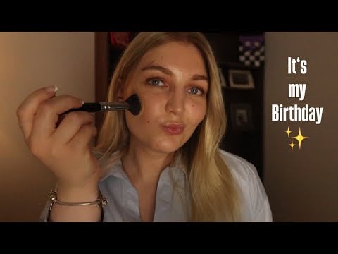 ASMR Getting Ready for my Birthday 🎂 - Whispering