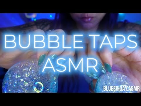 Bubble Taps ASMR🩵 (No Music)