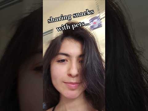 sharing snacks with my pets #asmr #birds #pets