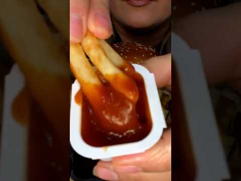 McDonald’s sauces are so good! #shorts #asmr #foodie #mcdonalds