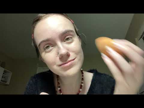 doing my makeup then doing your makeup lofi ASMR