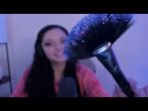 ASMR Glitter Camera Brushing with Reverb
