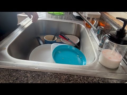 ASMR| WASHING THE DISHES 