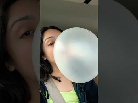 BIG BUBBLE ASMR | blowing HUGE bubble blowing sounds #asmr #bubblegum