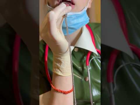 Pulling it out slowly… #medicalexam #nurse #surgicalgloves