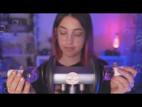 ASMR Sonidos de agua y burbujas para dormir - Tapping en cristal