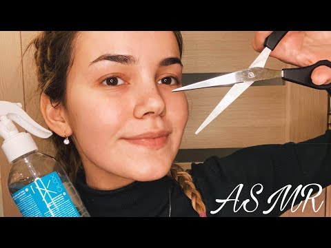 АСМР Ролевая игра Парикмахерская✂️Массаж головы, Стрижка | ASMR Haircut Roleplay Head Massage