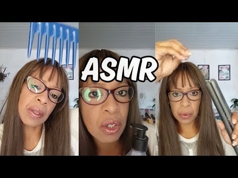 ASMR VOU FINALIZAR SEU CABELO CACHEADO #asmr #asmrbrasil #asmrsounds