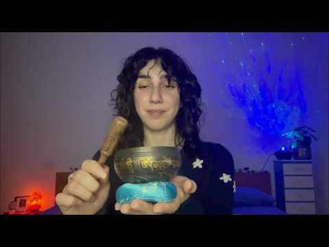 ASMR RILASSATI CON LA CAMPANA TIBETANA (soft spoken)