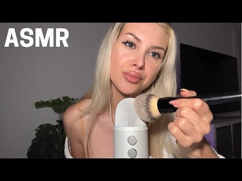 ASMR - to fall asleep *fabric, mic brushing, tapping*