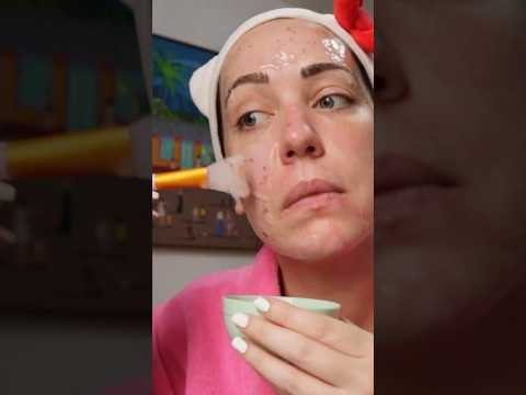 Mascarilla hidroplástica hecha en casa #asmr #shorts #facial #skincare #relax #satisfying