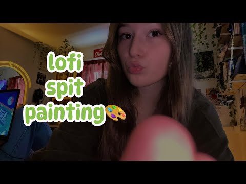 ASMR- Lofi Spit Painting + Mouthsounds🎨