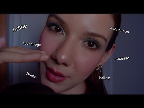 ASMR REPETINDO PALAVRAS POSITIVAS + SUPER BÔNUS No FINAL /Quase HIPNÓTICO 🤤 SUSSURROS + VOZ BAIXINHA