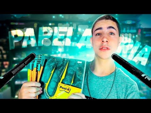 ASMR PAPELARIA ROLEPLAY – COMPRANDO MATERIAL ESCOLAR