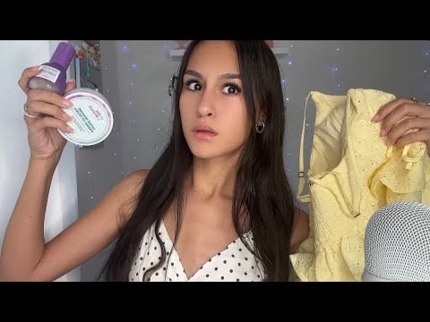 ASMR| SASSY older sister gets you ready for your DATE??😳