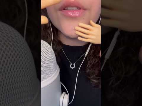 ASMR Touching Your Face 👋💙 | Relaxing Personal Attention