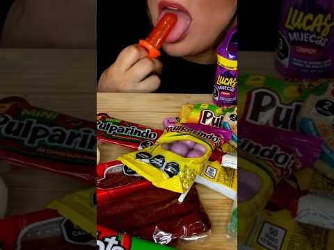 Trying Mexican Candy 🍭🔥#asmr #candy #spicy