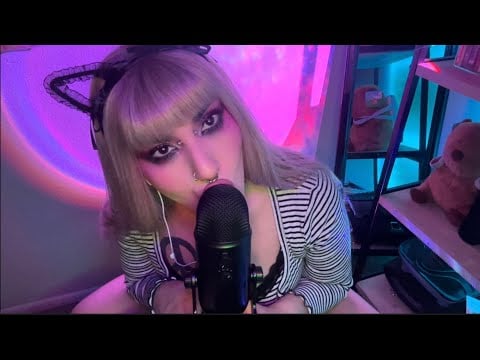 Gentle Mic Licks & Kisses ASMR 🩷 No Talking, Tingly Mouth Sounds
