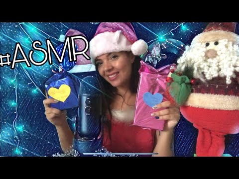 ASMR MAMÃE NOEL EMBRULHANDO PRESENTES