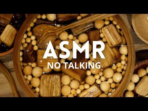 🥣 1H NO TALKING ASMR 🪵💧100% Soupes de bois (billes de bois, bois flotté, noisettes)