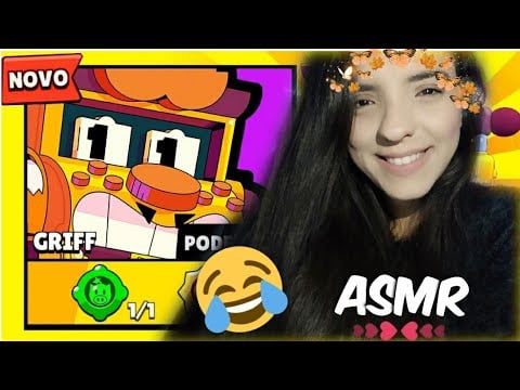ASMR- BRAWL STARS- JOGANDO COM O NOVO BRAWLER - GRIFF + SONS DE CHUVA