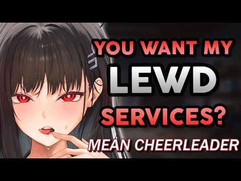 [SPICY] Paying Mean Cheerleader For Her Services ♡ [Gentle FDom] [Shy Listener] ASMR Roleplay