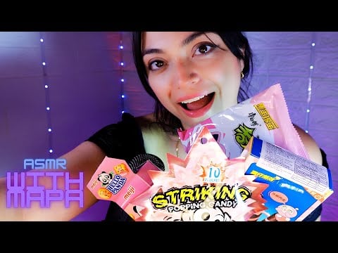ASMR CANDY MUKBANG - Satisfying Crunchy Sounds / Mukbang / Crunches / Triggers / Fizzy sounds 👅