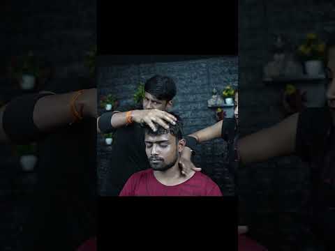 Relaxing Double Barber Massage | ASMR 4hands Massage #shorts