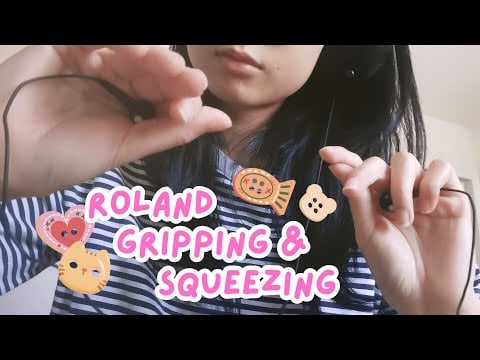 asmr | roland mic gripping and squeezing (mainly whispering)