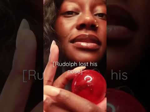 ASMR TINGLEMAS | RUDOLPH LOST HIS RED NOSE! 🔴 #asmr #shorts