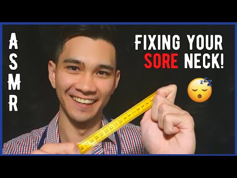 ASMR Physiotherapist Roleplay: 🩹Fixing Your Sore Neck!🩹(Massage, Whispered, Personal Attention)