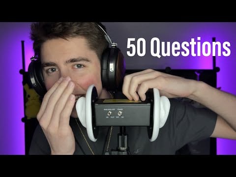 50 Personal Questions ASMR 👀 Ear to Ear Whispering | Super Sensitive Q&A
