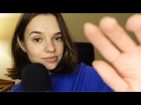 ASMR hand movements and wet + dry mouth sounds | tingly visual + audio triggers