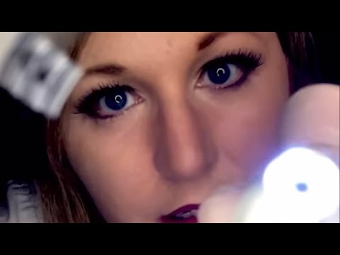 ASMR Eye Exam Compilation | Pen light | Whispering | Gloves