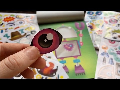 ASMR STICKER PEELING (Sticky Sounds, Paper Sounds, Whispering)