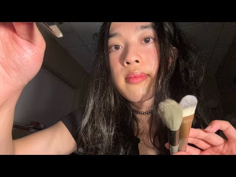 ASMR plucking + brushing your negative energy 💆‍♀️ (personal attention + trigger words)