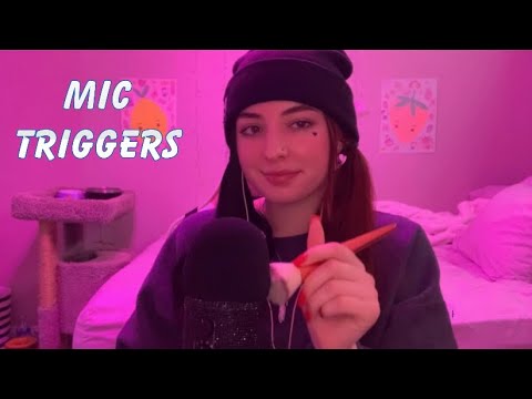 ASMR | Mic Triggers (Mic Pumping, Brushing, Scratching, etc) ♡