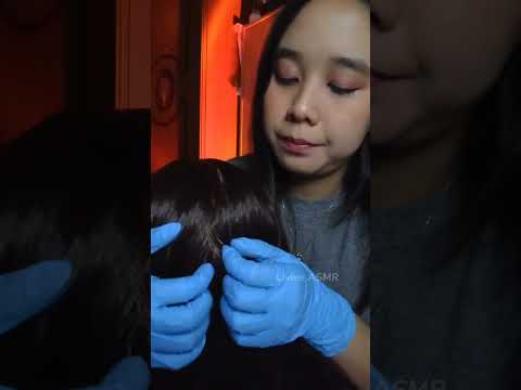 ASMR Scalp Check, Scalp Scratching, and Scalp Massage #asmr #shorts #hair