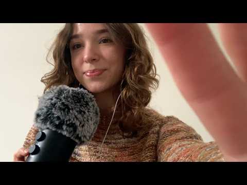 ASMR Face Touching, Personal Attention, & Fluffy Mic Sounds