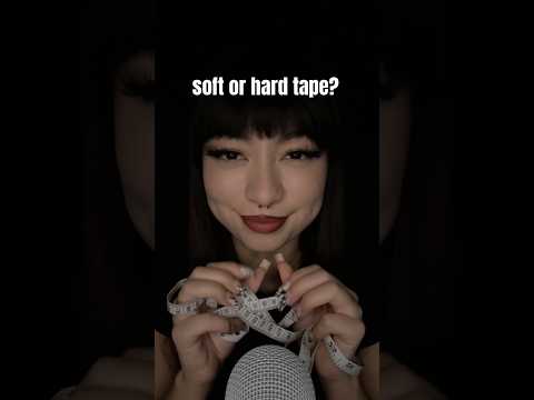 soft or hard tape? #asmr #measuring
