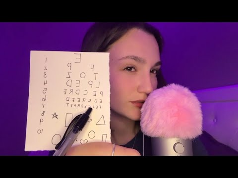 ASMR Eye EXAM 👁️🔎 (gum chewing) 