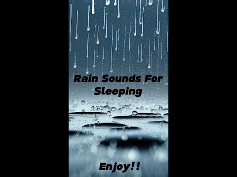 Rain Sounds for Sleeping (BLACK SCREEN)