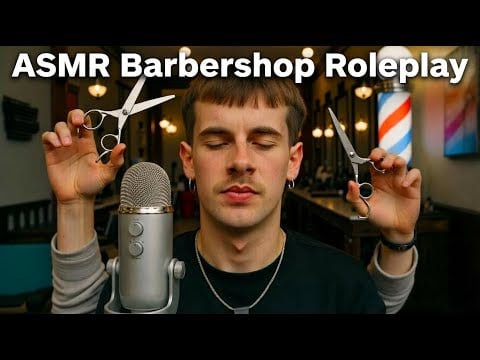 ASMR Barbershop | Haircut + Shave | Roleplay