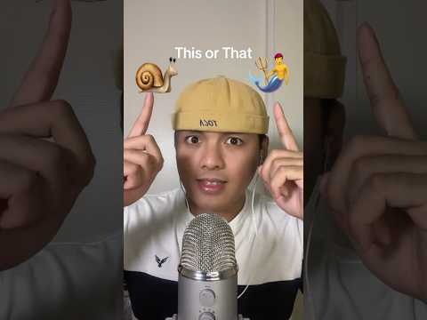 for you, which one is the most tingly trigger THIS or THAT? #asmr #sleep