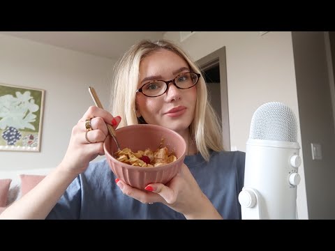 ASMR | eating a yogurt bowl