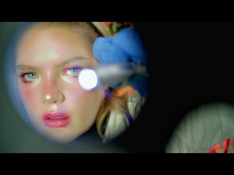 ASMR Complete Neurological Exam, Ear, Eye, Cranial Nerve, Body | Ends in Dimmed Light for Sleep