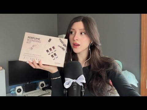 ASMR MAKING PERFUME °❀.࿔ tingly fragrance sounds, whispers 🫧