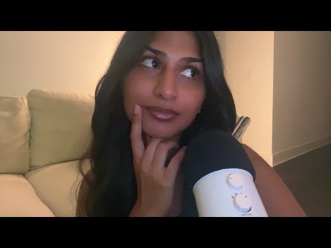 asmr mic scratching foam cover 🍓 | dim lighting relaxing and intense