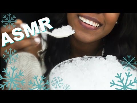 🌱ASMR ❄Crunchy Ice ❄Eating Sounds❄ No Talking